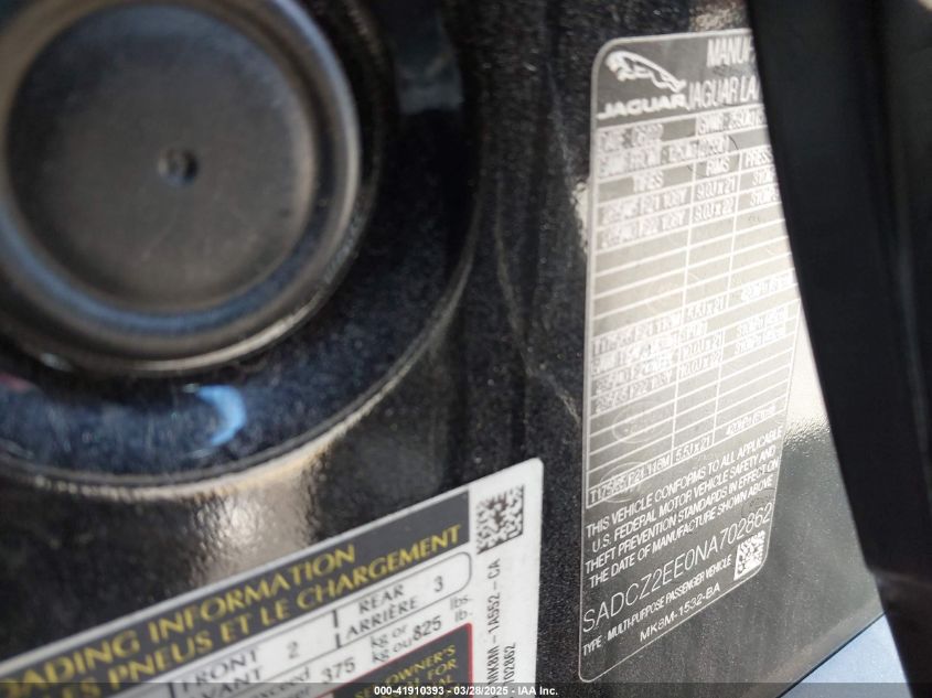 2022 Jaguar F-Pace - SADCZ2EE0NA702862