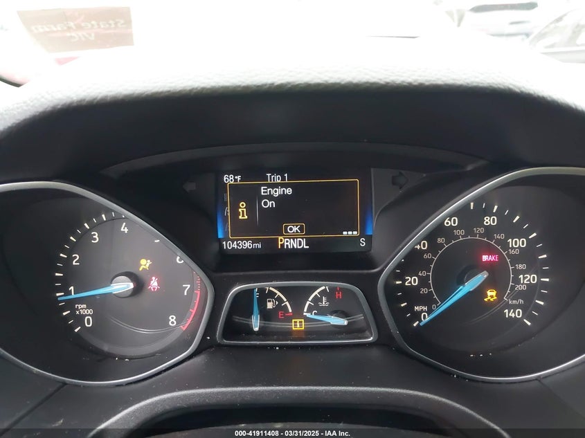 2016 FORD FOCUS VIN: 1FADP3K21GL330998