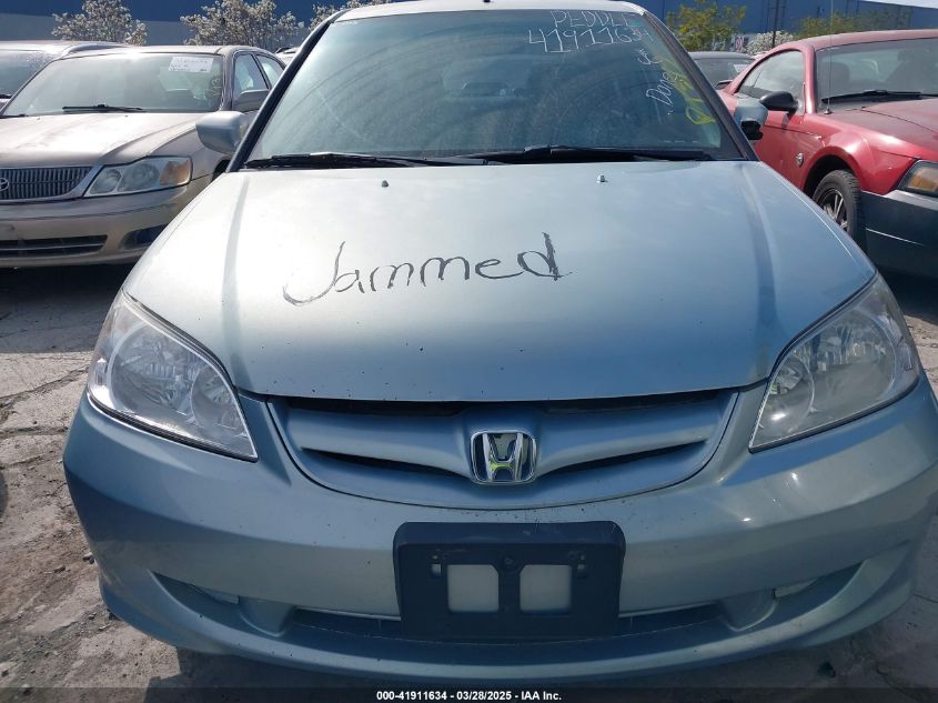 2004 Honda Civic Hybrid VIN: JHMES96604S012559 Lot: 41911634