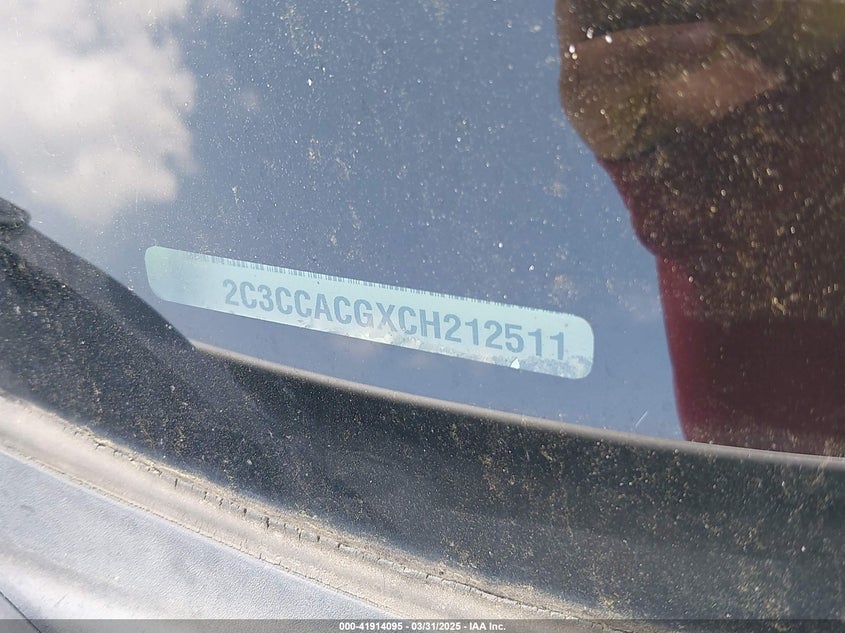 2012 CHRYSLER 300 VIN: 2C3CCACGXCH212511
