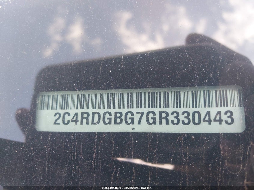 2016 DODGE GRAND CARAVAN SE PLUS - 2C4RDGBG7GR330443