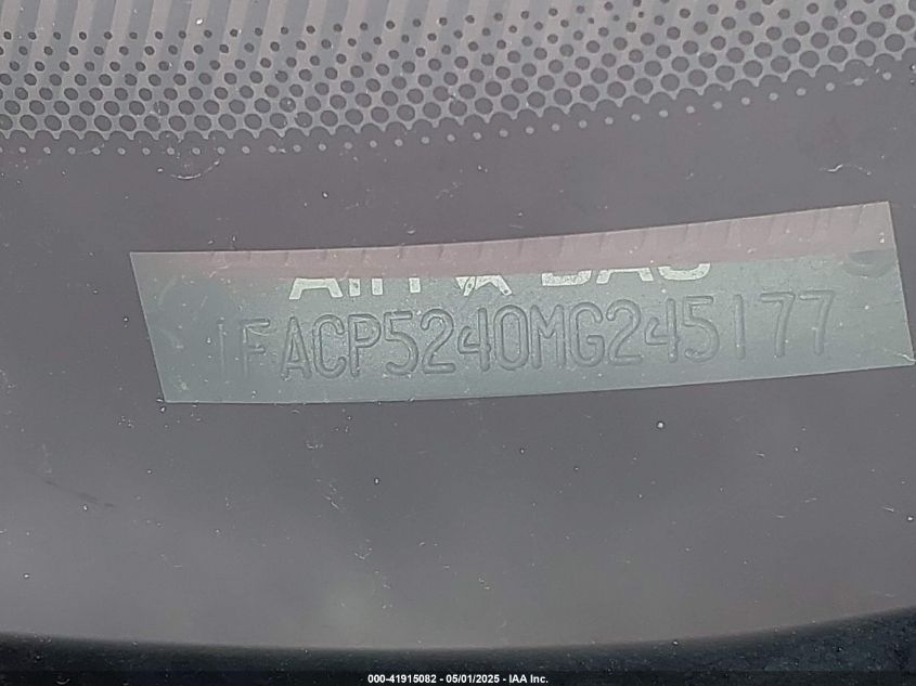 1991 Ford Taurus Gl VIN: 1FACP52U6MA177437 Lot: 41915082