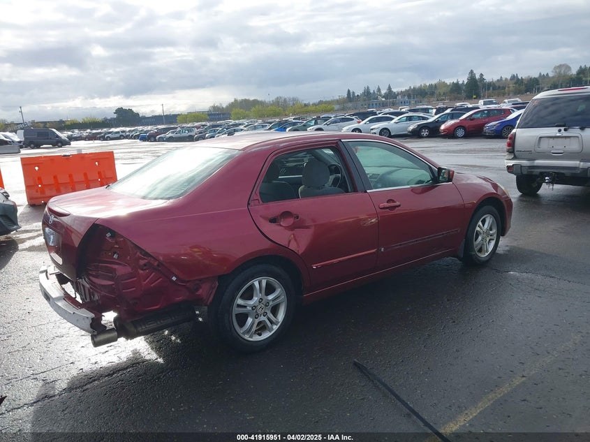2006 HONDA ACCORD VIN: 1HGCM56376A132077