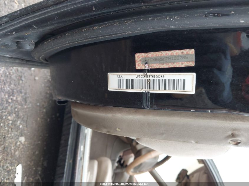 1996 Subaru Svx Lsi VIN: JF1CX8656TH100285 Lot: 41915995