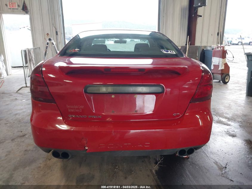 2006 Pontiac Grand Prix Gt VIN: 2G2WR554X61308965 Lot: 41916161