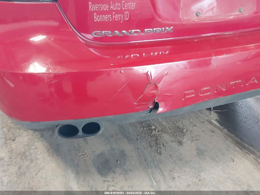 2006 Pontiac Grand Prix Gt VIN: 2G2WR554X61308965 Lot: 41916161