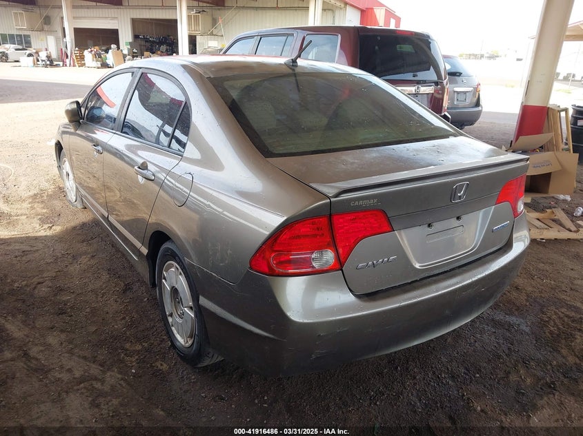 2008 HONDA CIVIC HYBRID VIN: JHMFA36288S028290