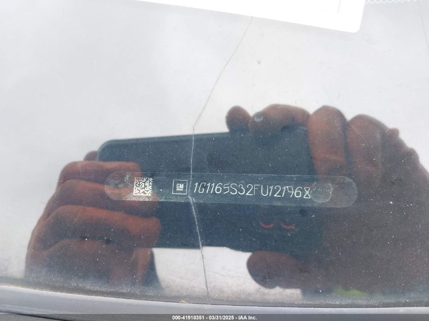 2015 Chevrolet Impala 2Lz VIN: 1G1165S32FU121968 Lot: 41918351