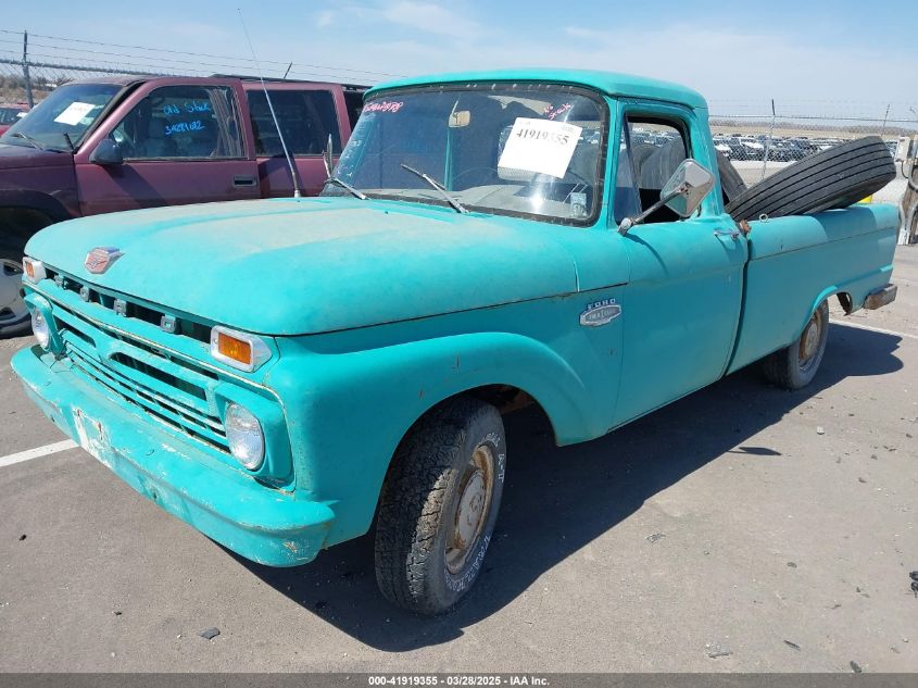 1966 Ford F100 turquoise null null F10AK847188 photo #3