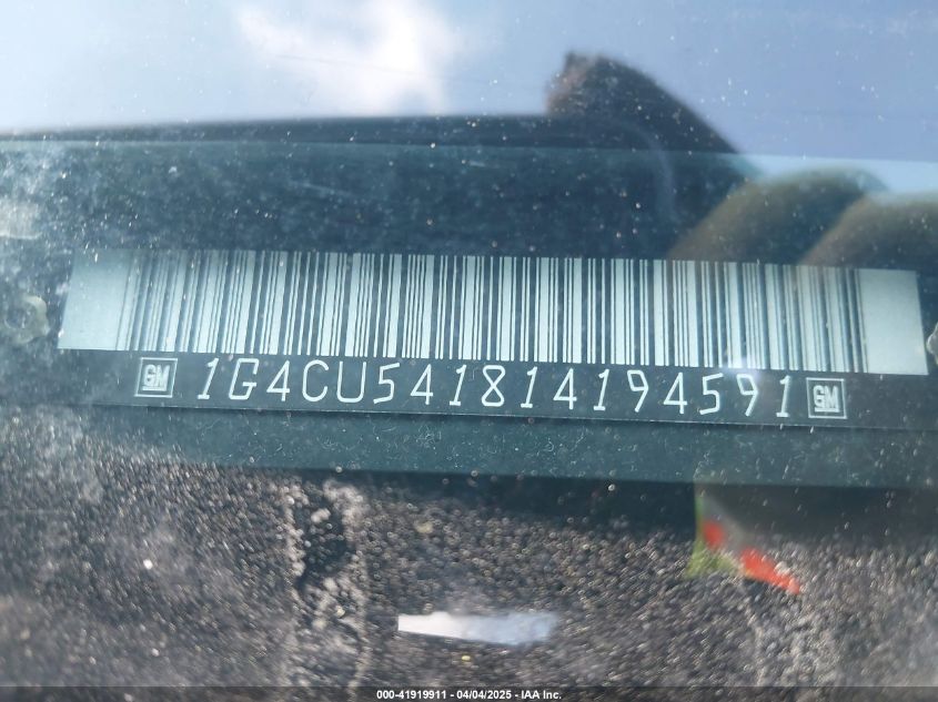 2001 Buick Park Avenue Ultra VIN: 1G4CU541814194591 Lot: 41919911