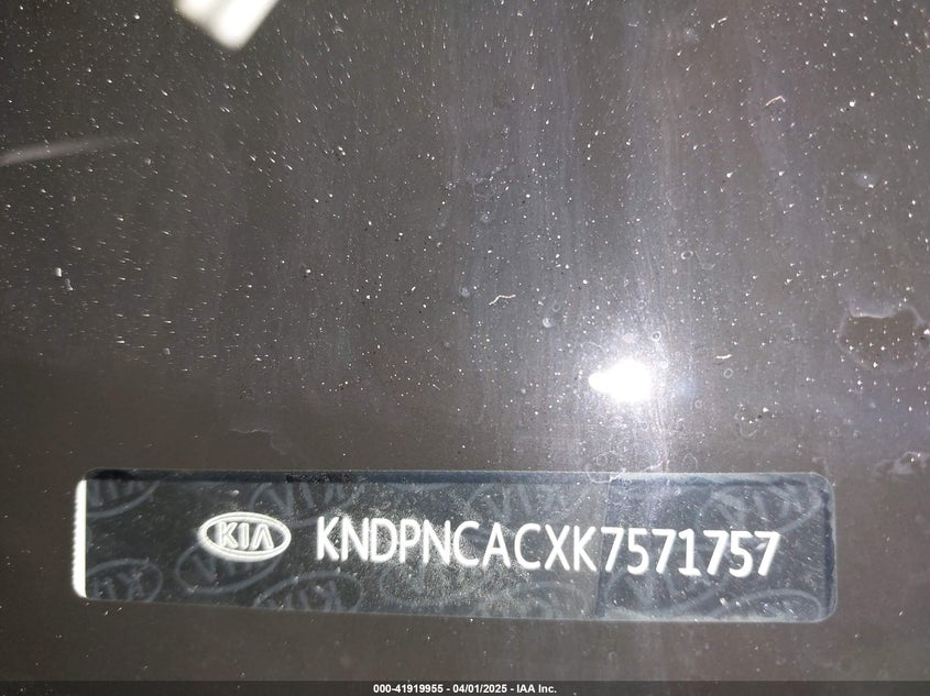 VIN KNDPNCACXK7571757 2019 KIA SPORTAGE EX