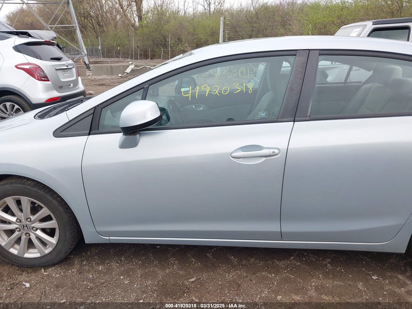 2012 HONDA CIVIC VIN: 2HGFB2F82CH506220