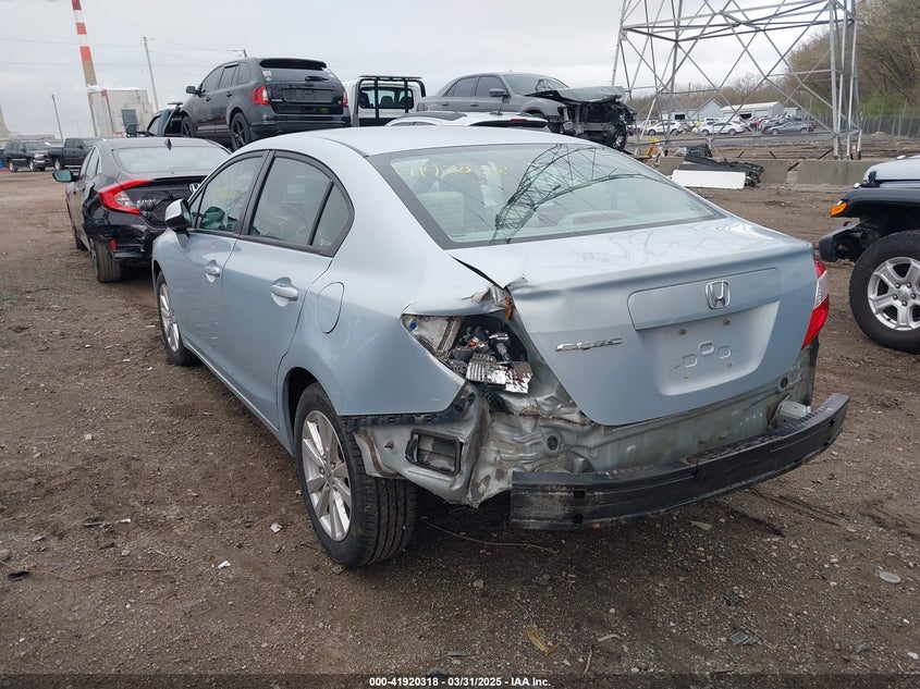 2012 HONDA CIVIC VIN: 2HGFB2F82CH506220