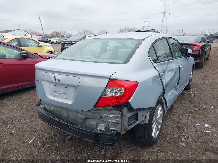 2012 HONDA CIVIC VIN: 2HGFB2F82CH506220