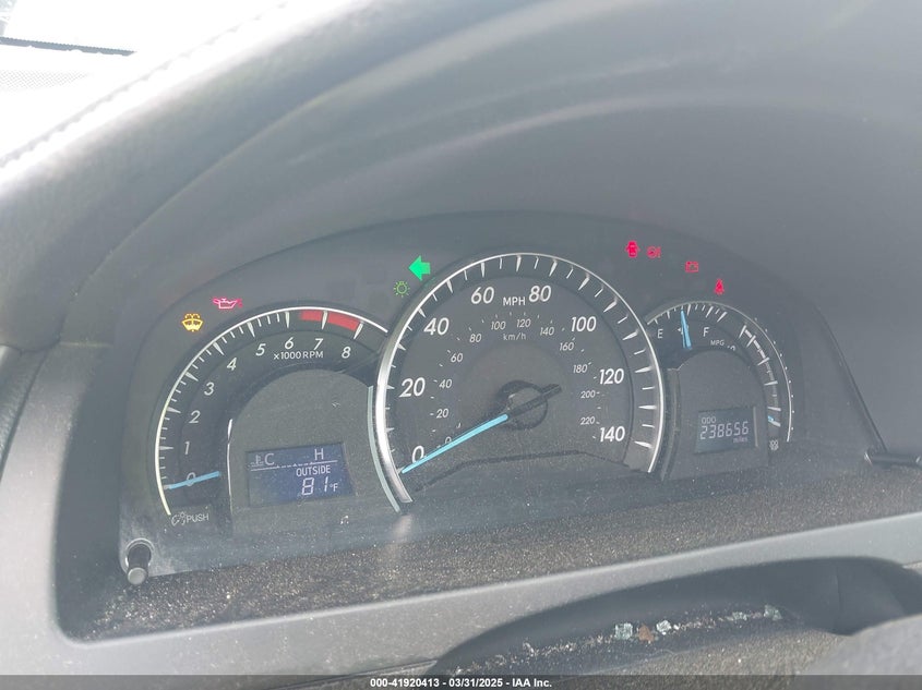 2012 TOYOTA CAMRY VIN: 4T1BF1FK3CU556009
