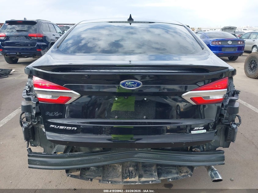 2019 Ford Fusion Se VIN: 3FA6P0HDXKR184031 Lot: 41920962