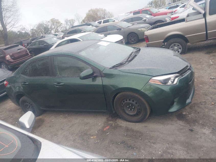 2016 Toyota Corolla Le VIN: 2T1BURHE9GC704456 Lot: 41921023