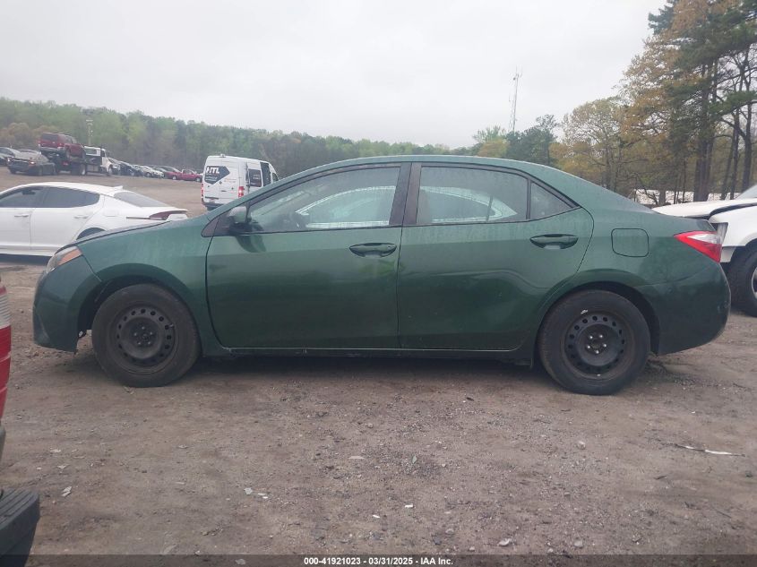 2016 Toyota Corolla Le VIN: 2T1BURHE9GC704456 Lot: 41921023