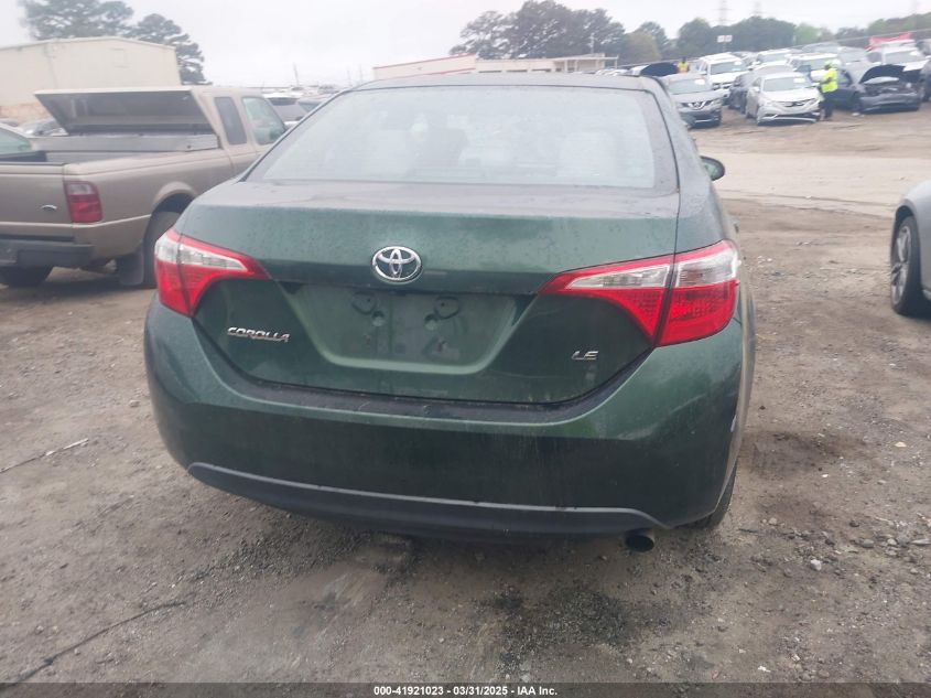 2016 Toyota Corolla Le VIN: 2T1BURHE9GC704456 Lot: 41921023