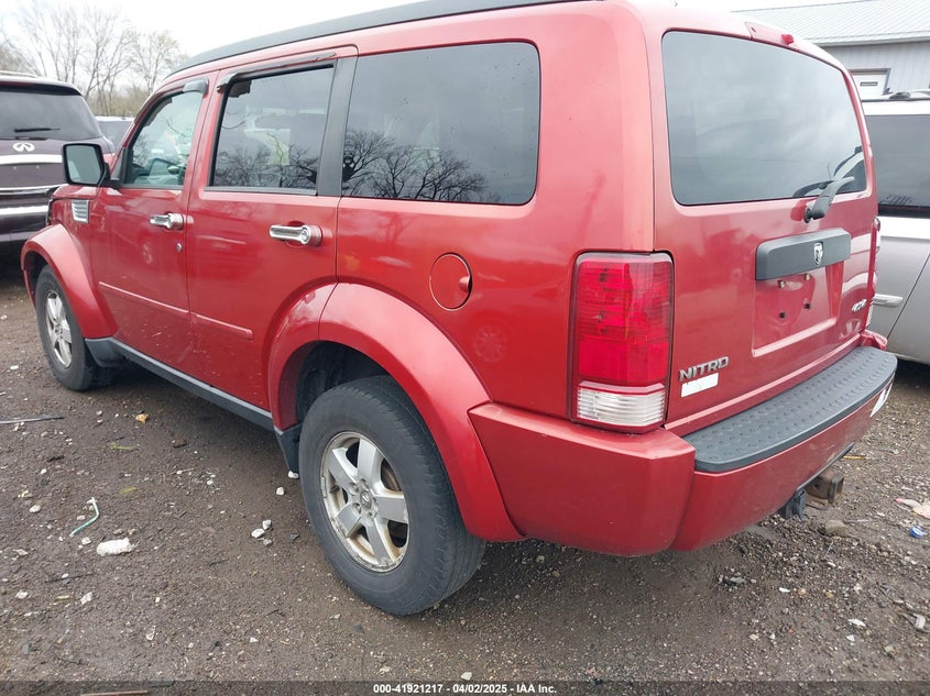 2008 DODGE NITRO VIN: 1D8GU28K78W105035