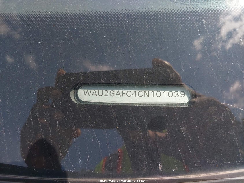 2012 Audi A7 Premium VIN: WAU2GAFC4CN101039 Lot: 41921433