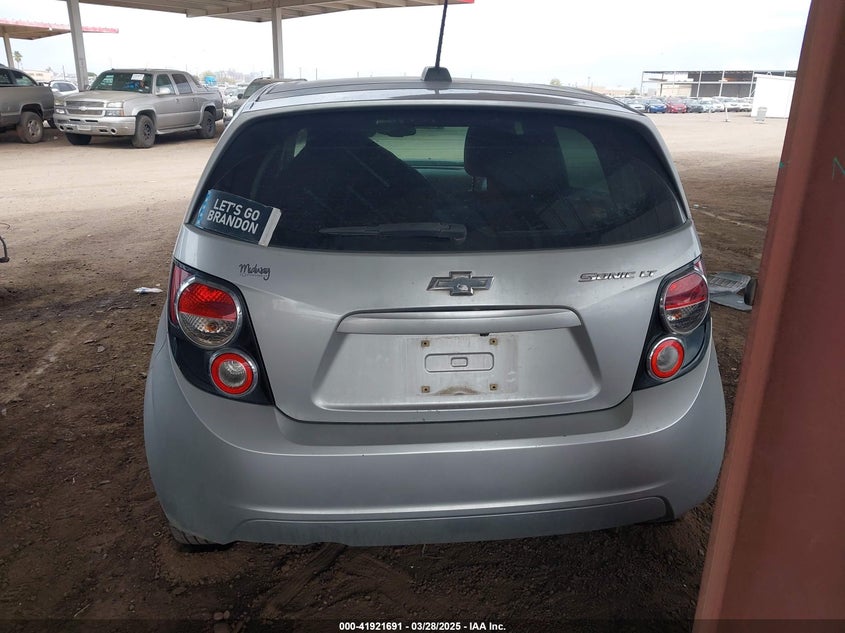2015 CHEVROLET SONIC VIN: 1G1JC6SH8F4130538