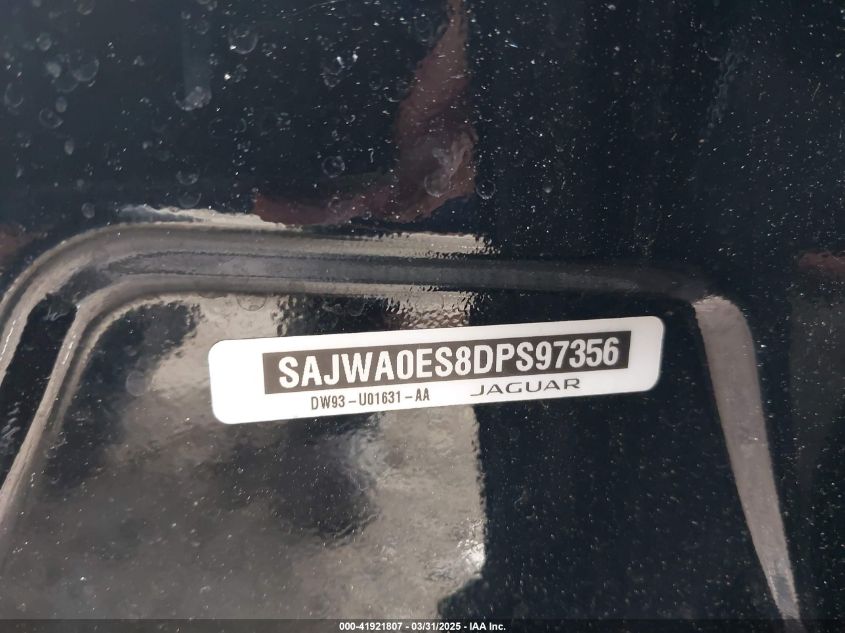 2013 Jaguar Xf I4 T VIN: SAJWA0ES8DPS97356 Lot: 41921807