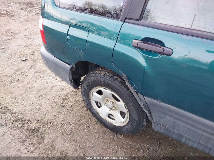 2001 Subaru Forester L VIN: JF1SF63501G733293 Lot: 41922722