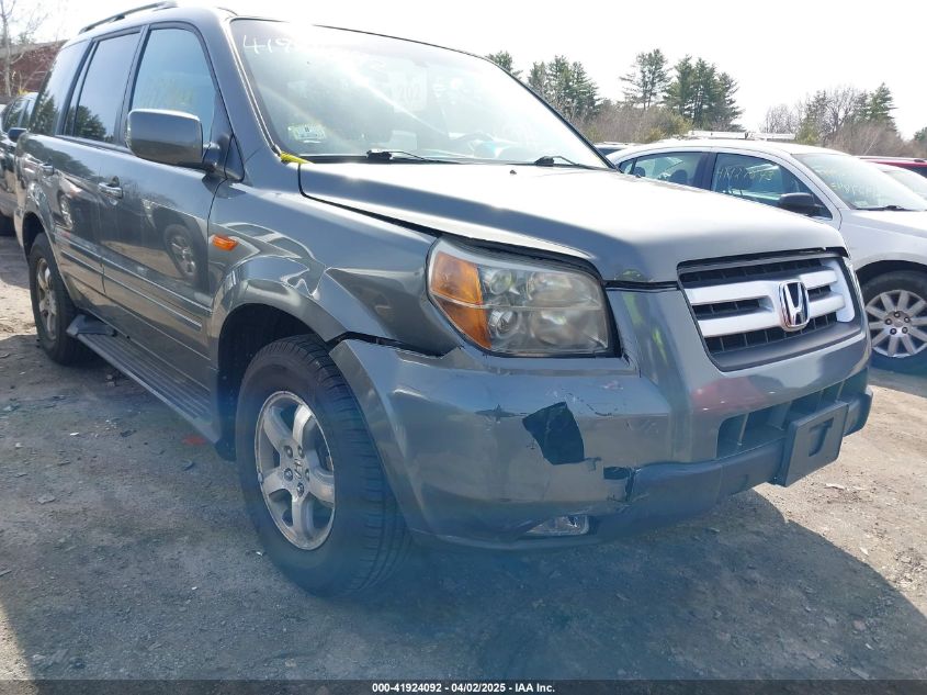 2007 Honda Pilot Ex-L VIN: 2HKYF18567H506484 Lot: 41924092