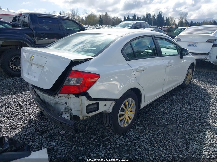 2012 HONDA CIVIC VIN: 19XFB2F51CE383090