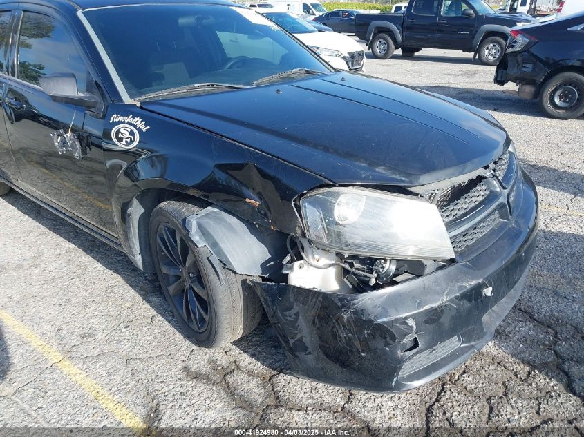 2014 Dodge Avenger Se VIN: 1C3CDZAB8EN188187 Lot: 41924980