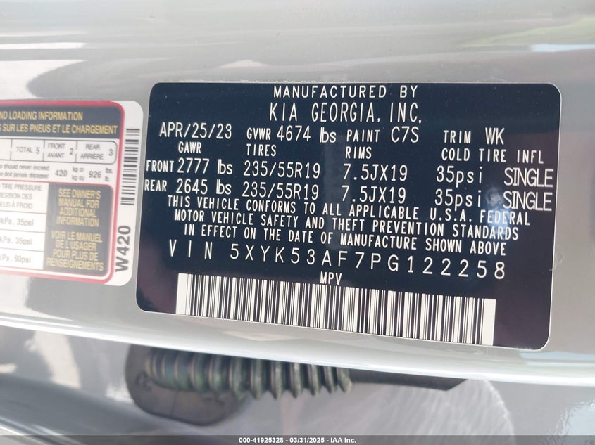 2023 KIA SPORTAGE SX-PRESTIGE - 5XYK53AF7PG122258