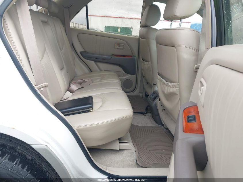 2000 Lexus Rx 300 VIN: JT6HF10UXY0158639 Lot: 41925385