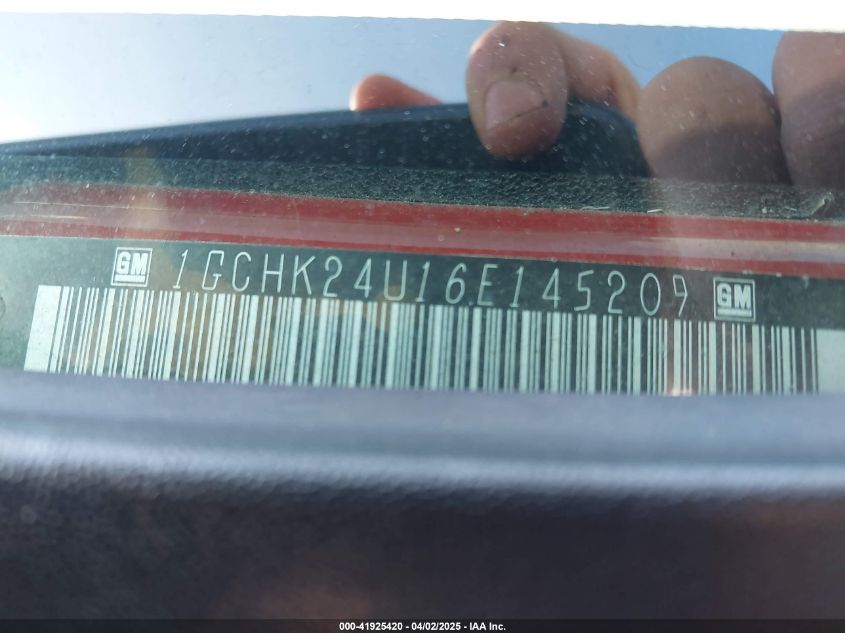 2006 Chevrolet Silverado 2500Hd Work Truck VIN: 1GCHK24U16E145209 Lot: 41925420
