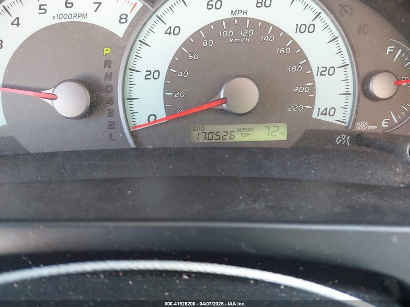 2007 TOYOTA CAMRY VIN: 4T1BE46K77U038284