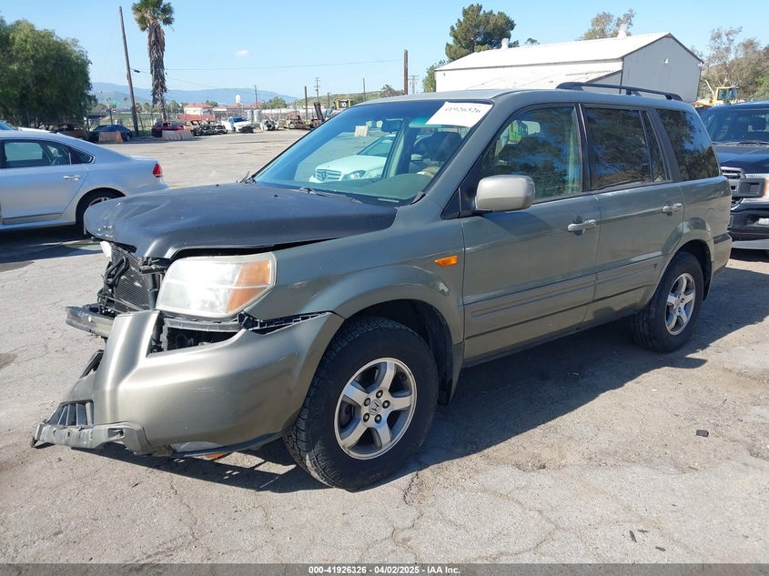 2007 HONDA PILOT VIN: 5FNYF28727B041336