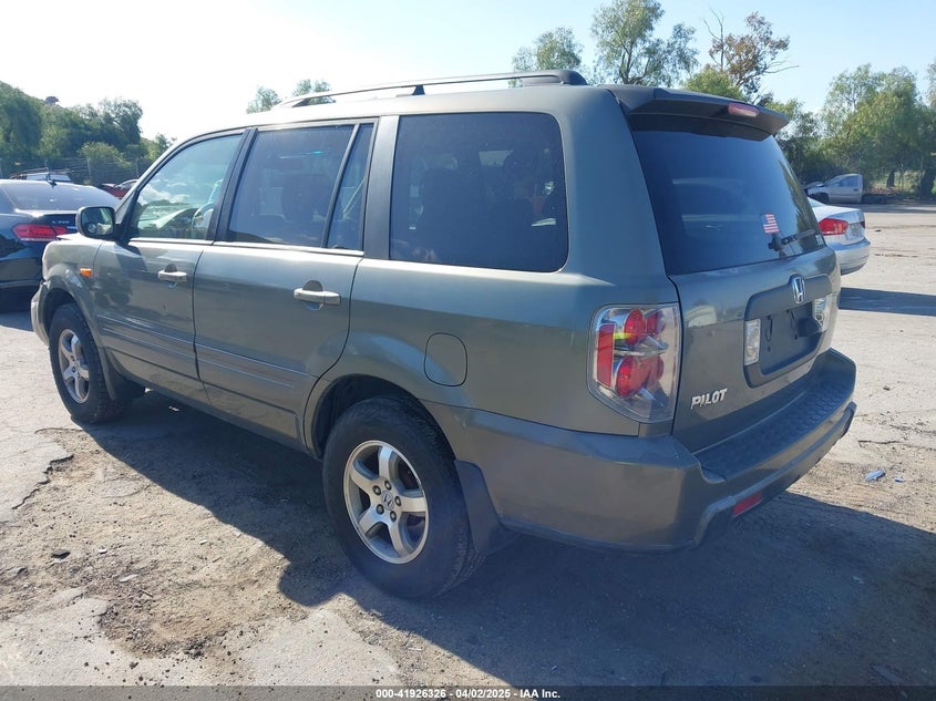 2007 HONDA PILOT VIN: 5FNYF28727B041336