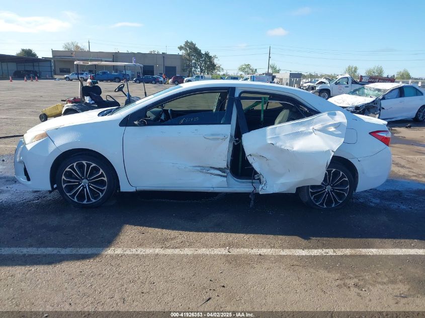 2015 Toyota Corolla S Plus VIN: 5YFBURHE7FP351939 Lot: 41926353