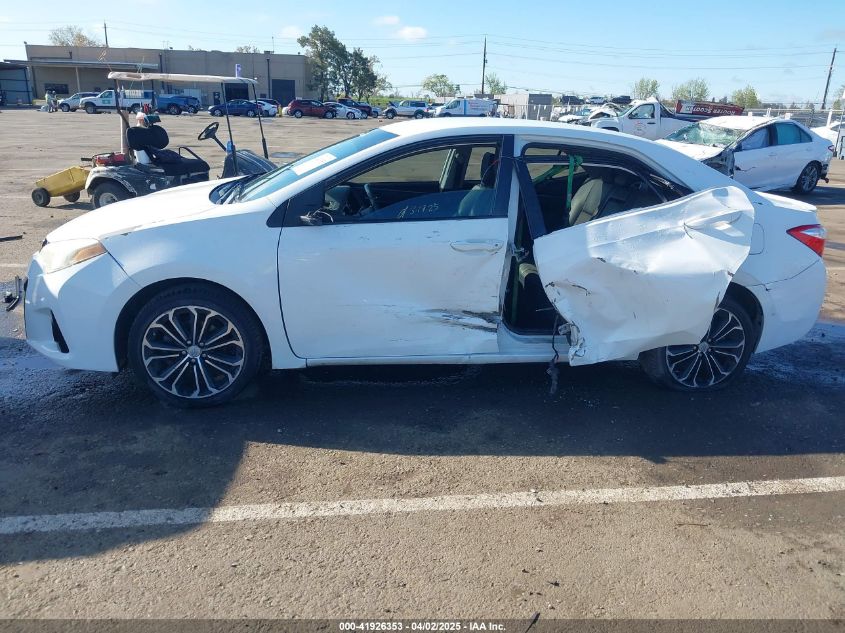 2015 Toyota Corolla S Plus VIN: 5YFBURHE7FP351939 Lot: 41926353