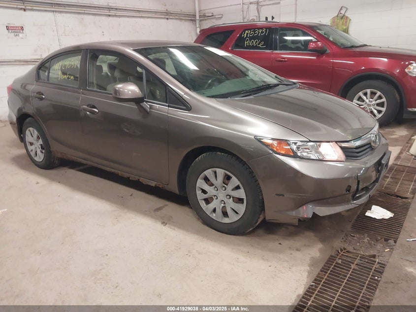 2012 HONDA CIVIC VIN: JHMFB2F52CS001726