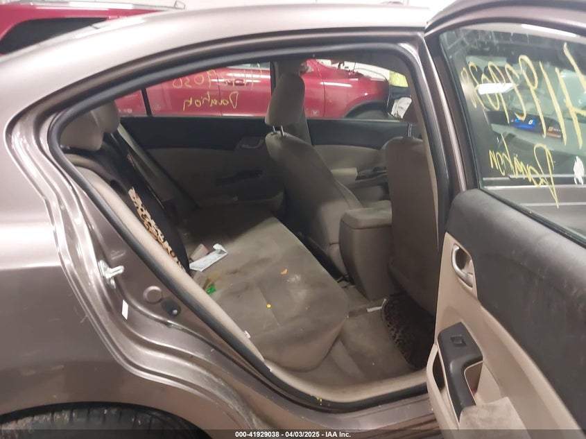 2012 HONDA CIVIC VIN: JHMFB2F52CS001726