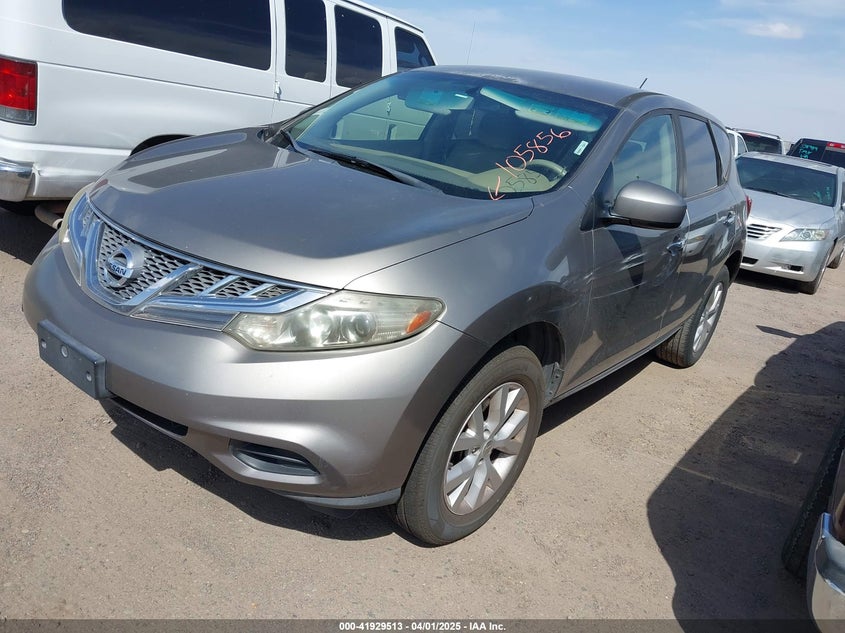 2012 NISSAN MURANO VIN: JN8AZ1MU8CW105856