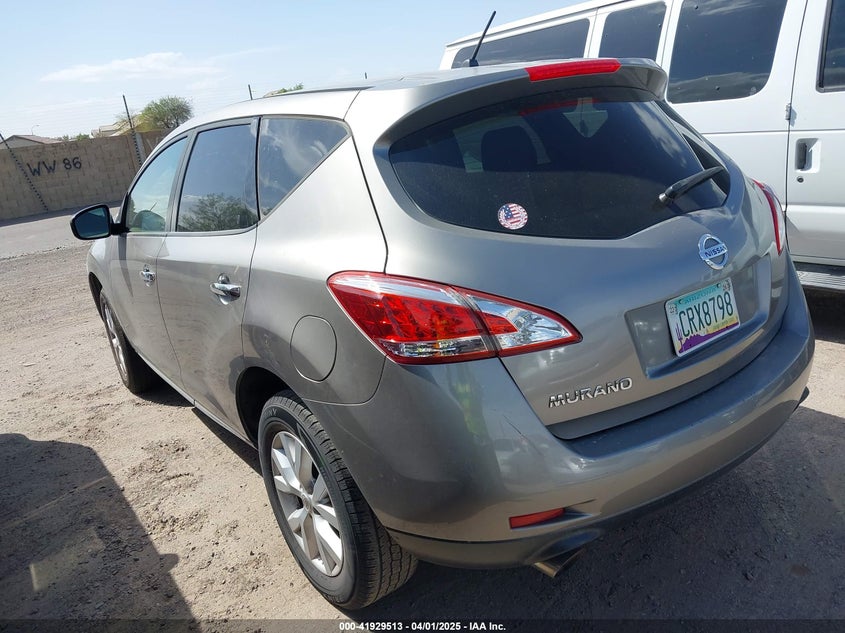 2012 NISSAN MURANO VIN: JN8AZ1MU8CW105856