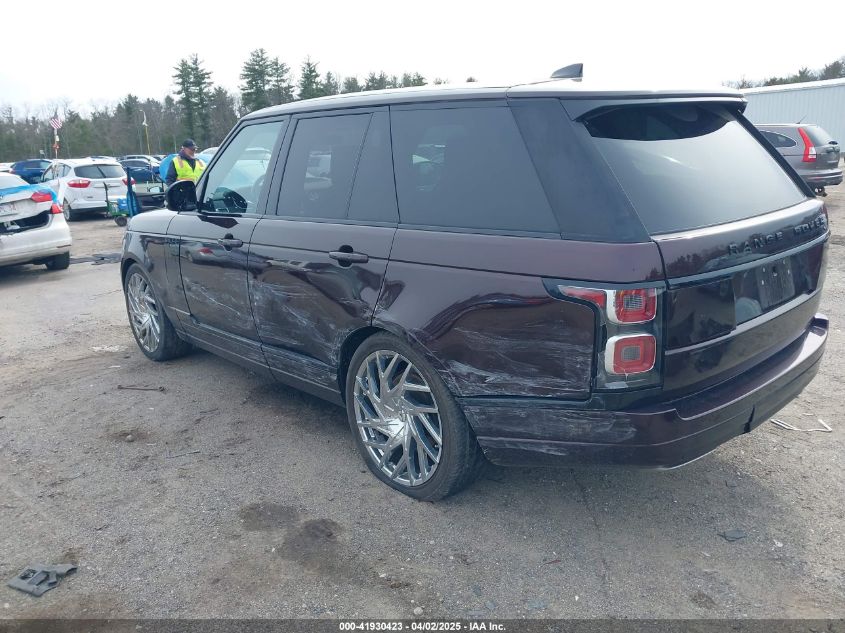 2018 Land Rover Range Rover 3.0L V6 Supercharged VIN: SALGR2RV3JA502908 Lot: 41930423
