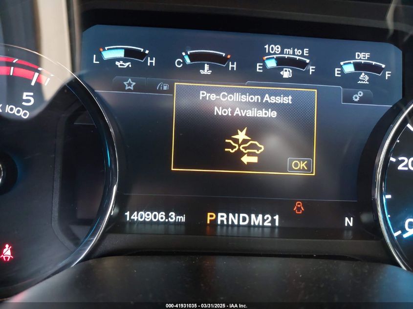 2019 Ford F-250 Lariat VIN: 1FT7W2BT6KEE02417 Lot: 41931035