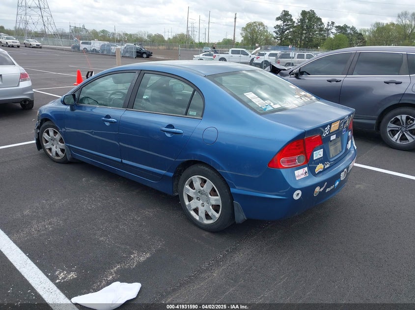 2006 HONDA CIVIC VIN: 1HGFA16576L020805