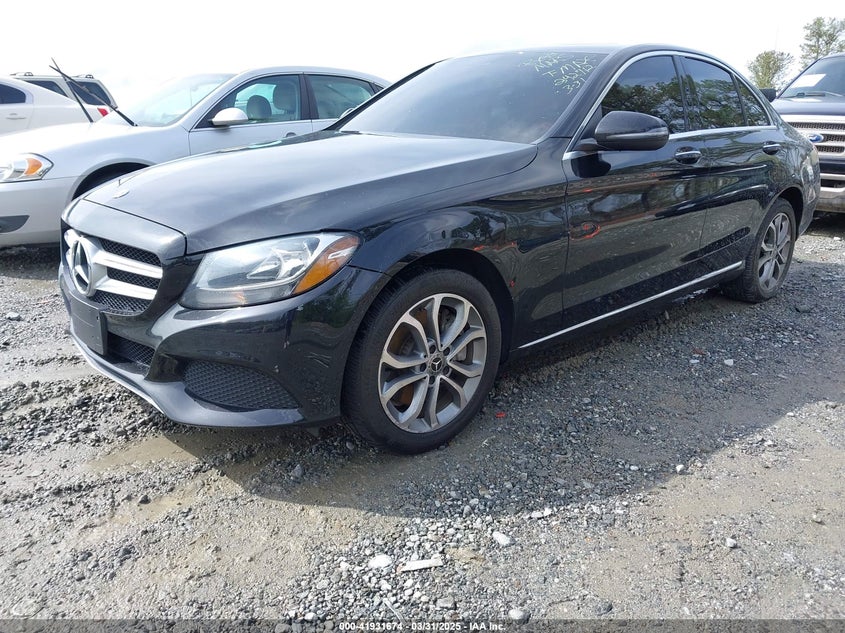 VIN 55SWF4KB4JU242712 2018 MERCEDES-BENZ C 300 4MATIC