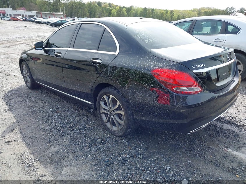 VIN 55SWF4KB4JU242712 2018 MERCEDES-BENZ C 300 4MATIC