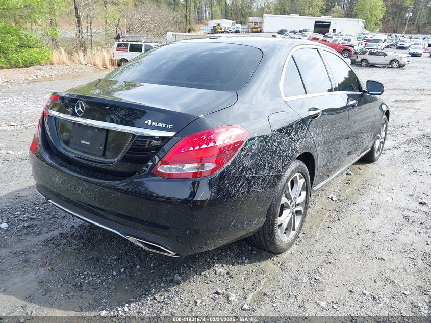 VIN 55SWF4KB4JU242712 2018 MERCEDES-BENZ C 300 4MATIC