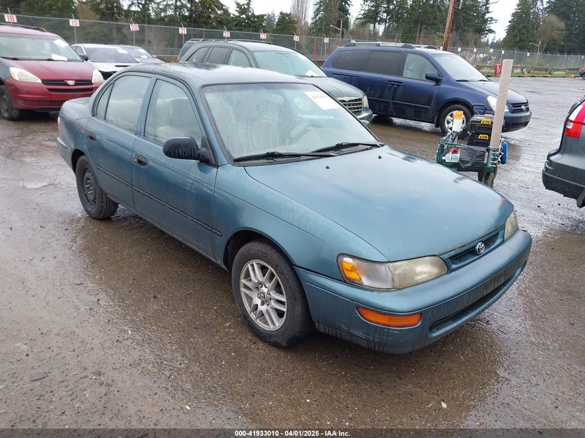 1996 Toyota Corolla turquoise sedan gasoline 1NXBA02E4TZ370228 photo #1
